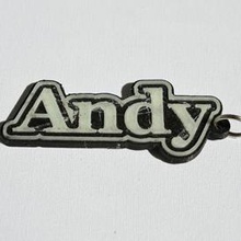 andy pinshape keychain-hanger keychain keyrings keyring decal dual-color dual-extrusion dual-filament sticker decals stickers leapfrog wanhao ultimaker-3 ultimaker3 wanhao4s adriana nametag tag names 3d print model - Mito3D