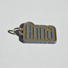 anna pinshape keychain-hanger keychain keyrings keyring decal dual-color dual-extrusion dual-filament sticker decals stickers leapfrog wanhao ultimaker-3 ultimaker3 wanhao4s adriana nametag tag names 3d print model - Mito3D