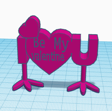 valentines pinshape st valentin 3d print model - Mito3D