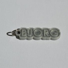 bjorg pinshape keychain-hanger keychain keyrings keyring decal dual-color dual-extrusion dual-filament sticker decals stickers leapfrog wanhao ultimaker-3 ultimaker3 wanhao4s nametag tag names 3d print model - Mito3D