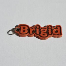 brigid pinshape keychain-hanger keychain keyrings keyring decal dual-color dual-extrusion dual-filament sticker decals stickers leapfrog wanhao ultimaker-3 ultimaker3 wanhao4s nametag tag names 3d print model - Mito3D