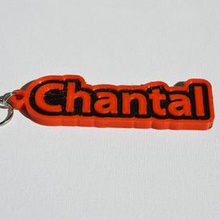chantal pinshape names tag nametag wanhao4s ultimaker3 ultimaker-3 wanhao leapfrog stickers decals sticker dual-filament dual-extrusion dual-color decal keyring keyrings keychain keychain-hanger 3d print model - Mito3D