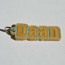 daan pinshape names tag nametag wanhao4s ultimaker3 ultimaker-3 wanhao leapfrog stickers decals sticker dual-filament dual-extrusion dual-color decal keyring keyrings keychain keychain-hanger 3d print model - Mito3D