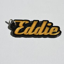 eddie pinshape names tag nametag wanhao4s ultimaker3 ultimaker-3 wanhao leapfrog stickers decals sticker dual-filament dual-extrusion dual-color decal keyring keyrings keychain keychain-hanger 3d print model - Mito3D