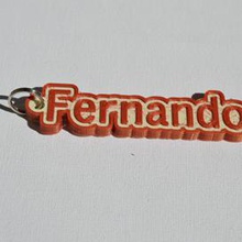 fernando pinshape names tag nametag wanhao4s ultimaker3 ultimaker-3 wanhao leapfrog stickers decals sticker dual-filament dual-extrusion dual-color decal keyring keyrings keychain keychain-hanger 3d print model - Mito3D