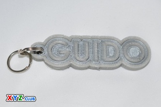 guido pinshape keychain-hanger keychain keyrings keyring decal dual-color dual-extrusion dual-filament sticker decals stickers leapfrog wanhao ultimaker-3 ultimaker3 wanhao4s nametag tag names frank badge badges 3d print model - Mito3D