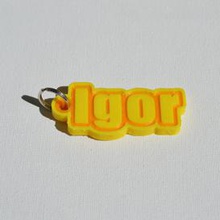 igor pinshape keychain-hanger keychain keyrings keyring decal dual-color dual-extrusion dual-filament sticker decals stickers leapfrog wanhao ultimaker-3 ultimaker3 wanhao4s nametag tag names frank badge badges 3d print model - Mito3D