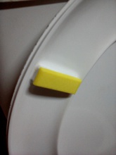 wc-bumper pinshape toilet lid bumper toilet-seat spacer bad wc 3d print model - Mito3D