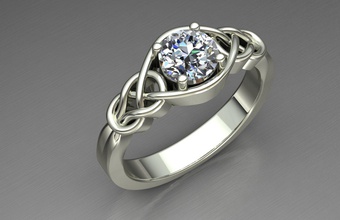 nişan yüzüğü pinshape gelin söz hediye kişiselleştirilmiş burç taşı kadınlar boyutu parmak çatal parlak minyon modern solitaire yüzük mücevher elmas düğün takı altın taş ruby Safir gün zümrüt 3d print model - Mito3D