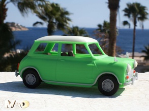 küçük İngiliz model pinshape oyuncak araba 3d print model - Mito3D