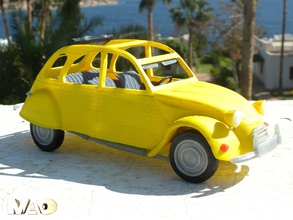 small french car model pinshape toy-car 3d print model - Mito3D