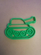 tank cookie cutter pinshape 3d print model - Mito3D