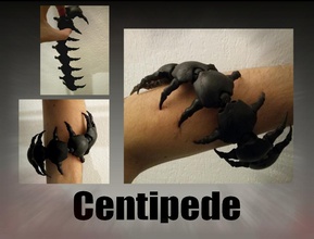 centipede pinshape zbrush figureine articullated ball-jointedmoving bj monster 3d-design 3d print model - Mito3D
