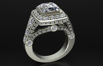 l'anneau diamant bijoux pinshape promesse cadeau personnalisé pierre naissance femmes taille doigt terre brillant petite moderne solitaire anneaux joyau l'engagement mariage or précieuse ruby saphir jour l'émeraude 3d print model - Mito3D
