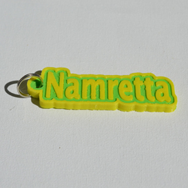 namretta pinshape trousseau cintre clés décalque bi couleur double extrusion filament autocollant décalques autocollants leapfrog wanhao ultimaker 3 ultimaker3 wanhao4s porte nom balise noms insigne badges 3D print model - Mito3D