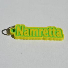 namretta pinshape keychain-hanger keychain keyrings keyring decal dual-color dual-extrusion dual-filament sticker decals stickers leapfrog wanhao ultimaker-3 ultimaker3 wanhao4s nametag tag names badge badges 3d print model - Mito3D