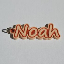 noah pinshape badges badge names tag nametag wanhao4s ultimaker3 ultimaker-3 wanhao leapfrog stickers decals sticker dual-filament dual-extrusion dual-color decal keyring keyrings keychain keychain-hanger 3d print model - Mito3D