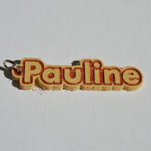 pauline pinshape badges badge names tag nametag wanhao4s ultimaker3 ultimaker-3 wanhao leapfrog stickers decals sticker dual-filament dual-extrusion dual-color decal keyring keyrings keychain keychain-hanger 3d print model - Mito3D
