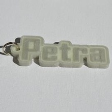petra pinshape badges badge names tag nametag wanhao4s ultimaker3 ultimaker-3 wanhao leapfrog stickers decals sticker dual-filament dual-extrusion dual-color decal keyring keyrings keychain keychain-hanger 3d print model - Mito3D