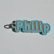 philip pinshape badges badge names tag nametag wanhao4s ultimaker3 ultimaker-3 wanhao leapfrog stickers decals sticker dual-filament dual-extrusion dual-color decal keyring keyrings keychain keychain-hanger 3d print model - Mito3D
