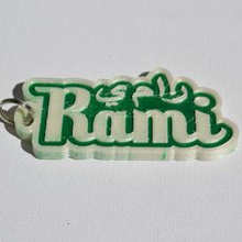 rami pinshape keychain-hanger keychain keyrings keyring decal dual-color dual-extrusion dual-filament sticker decals stickers leapfrog wanhao ultimaker-3 ultimaker3 wanhao4s nametag tag names badge badges 3d print model - Mito3D