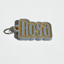 rosa pinshape keychain-hanger keychain keyrings keyring decal dual-color dual-extrusion dual-filament sticker decals stickers leapfrog wanhao ultimaker-3 ultimaker3 wanhao4s nametag tag names badge badges 3d print model - Mito3D