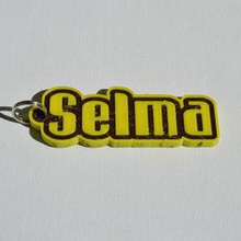 selma pinshape keychain-hanger keychain keyrings keyring decal dual-color dual-extrusion dual-filament sticker decals stickers leapfrog wanhao ultimaker-3 ultimaker3 wanhao4s nametag tag names badge badges 3d print model - Mito3D