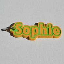 sophie pinshape keychain-hanger keychain keyrings keyring decal dual-color dual-extrusion dual-filament sticker decals stickers leapfrog wanhao ultimaker-3 ultimaker3 wanhao4s nametag tag names badge badges 3d print model - Mito3D