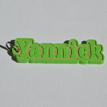 yannick pinshape keychain-hanger keychain keyrings keyring decal dual-color dual-extrusion dual-filament sticker decals stickers leapfrog wanhao ultimaker-3 ultimaker3 wanhao4s nametag tag names badge badges 3d print model - Mito3D
