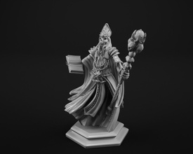litch pinshape character-modeling-contest warhammer miniature game miniatures 28mm undead 3d print model - Mito3D