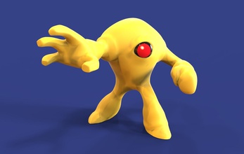 mega man jaune diable pinshape character design caractère jouet megaman 3d print model - Mito3D