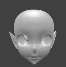 cabeza elfo orejas pinshape Diseño 3d 3d print model - Mito3D