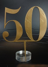 50 anniversario cake topper pinshape disegno 3d 3d print model - Mito3D
