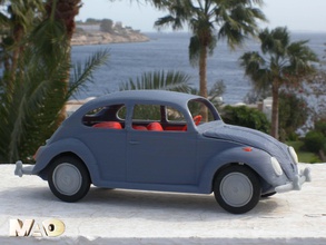 küçük Alman otomobil modeli pinshape assemblable 3d print model - Mito3D