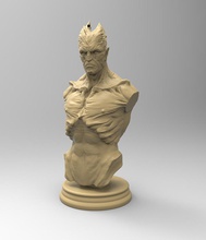 dracula demone pinshape anet a8 pla busto in miniatura monster carattere modellazione concorso 3d print model - Mito3D