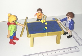 ping pong billar pinshape billard ping-pong playmobil 3d print model - Mito3D