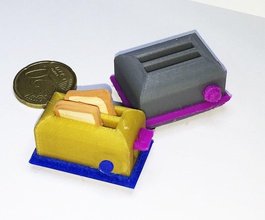 ekmek kızartma makinesi pinshape mobilya playmobile mutfak dollhouse 3d print model - Mito3D