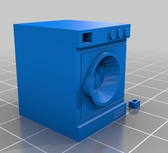 lavadora Waschmaschine laver pinshape casas de mu erh Küche dollhouse playmobil 3d print model - Mito3D