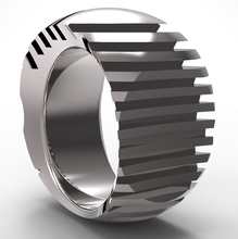 Schnitte ring pinshape elegant Stil Mode mensring Schmuck 3d print model - Mito3D