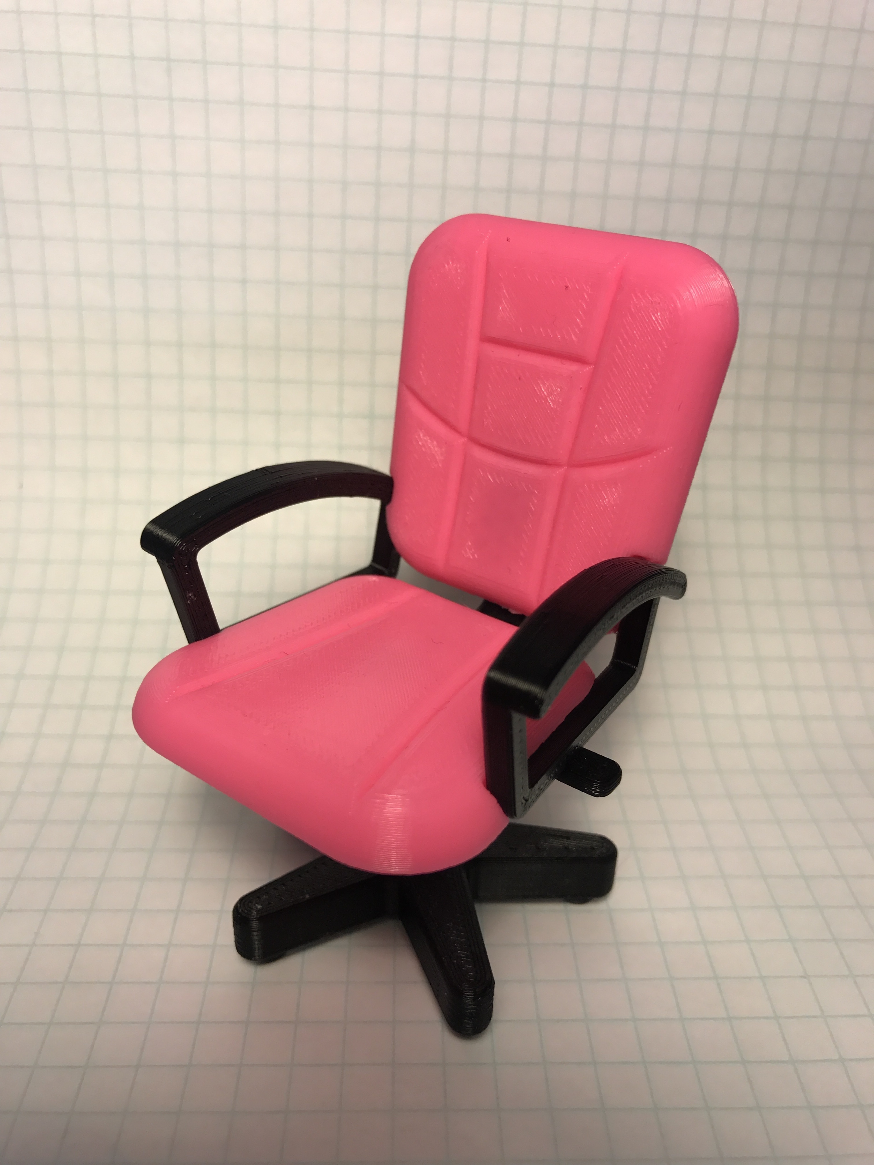 chaise bureau pinshape pivotant mobilier président 3D print model - Mito3D