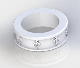mandalorian ring pinshape 3d-design 3d print model - Mito3D