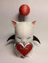 saint valentin moogle pinshape cœur valentines day jeu vidéo fantaisie final fantasy 3d print model - Mito3D