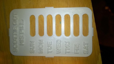 scottie's pill tracker pinshape 3d-design 3d print model - Mito3D