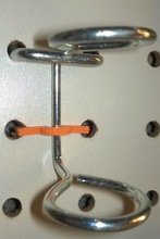 1in wide pegboard locking clip pinshape 3d-design 3d print model - Mito3D