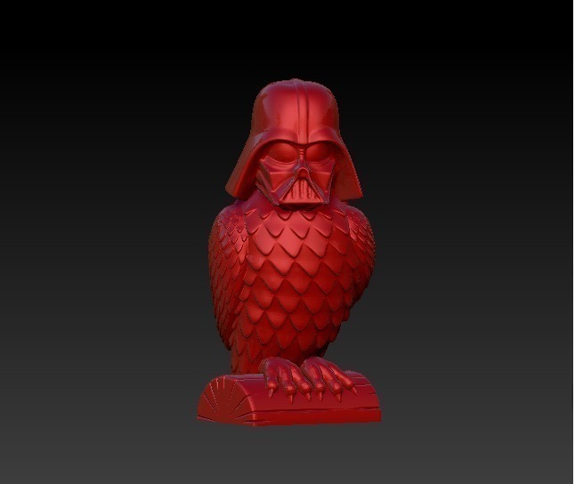 darth vader gufo pinshape disegno 3d 3D print model - Mito3D