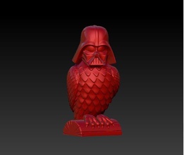 darth vader owl pinshape 3d-design 3d print model - Mito3D