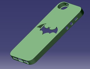 iphone 5s batman Fall pinshape 3d print model - Mito3D