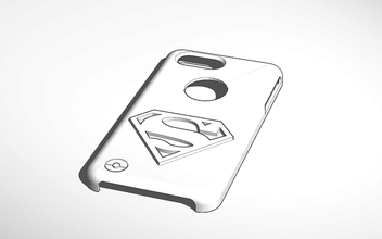 superman iphone 6s caso pinshape 6 plus casos personagem modelagem concurso 3d print model - Mito3D