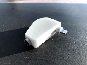 apple lightning cavo delle cuffie protettore pinshape ipad iphone 7 musica 35 mm protettivo caso connettore fulmine 3d print model - Mito3D