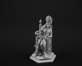 regina pinshape carattere modellazione concorso 32mm 28mm miniature troni scacchi gioco guerra warhammer 40k 3d print model - Mito3D